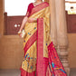 Classic Silk Yellow Lace Saree