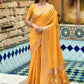 Traditional Saree Cotton Silk Yellow Weaving Saree