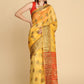 Traditional Saree Organza Yellow Weaving Saree