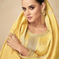 Salwar Suit Silk Yellow Embroidered Salwar Kameez