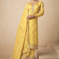 Salwar Suit Silk Yellow Embroidered Salwar Kameez