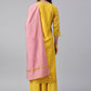 Salwar Suit Chanderi Silk Yellow Woven Salwar Kameez