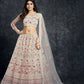 A Line Lehenga Silk White Dimond Lehenga Choli