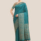 Classic Banglori Silk Raw Silk Teal Woven Saree