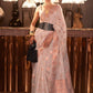 Classic Linen Off White Weaving Saree