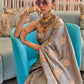 Contemporary Silk Grey Weaving Saree