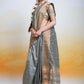 Classic Cotton Silk Grey Woven Saree