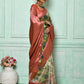 Contemporary Cotton Silk Green Print Saree