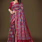 Trendy Saree Cotton Red Weaving Saree