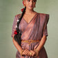 Classic Georgette Grey Weaving Saree