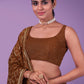 Lehenga Choli Georgette Brown Sequins Lehenga Choli