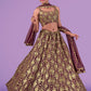 Lehenga Choli Georgette Mauve Sequins Lehenga Choli