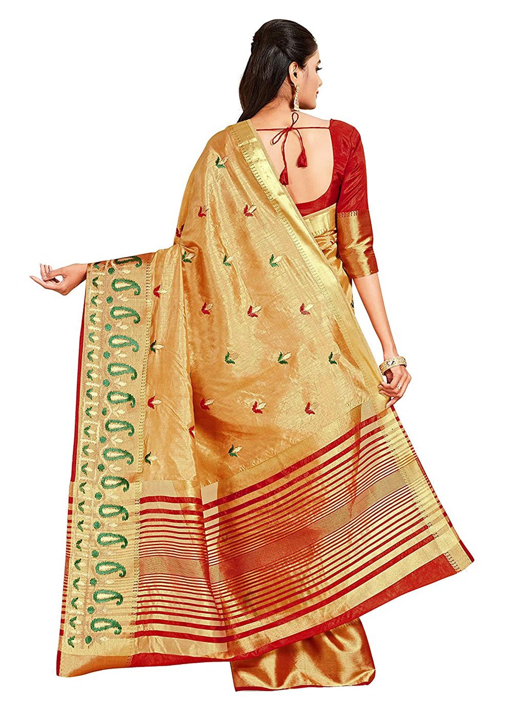 Classic Kanjivaram Silk Gold Zari Saree