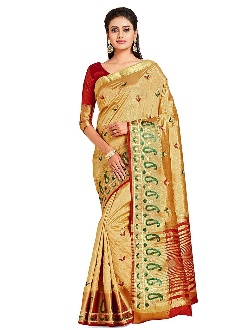 Classic Kanjivaram Silk Gold Zari Saree