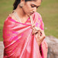 Classic Jacquard Silk Pink Zari Saree