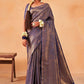 Classic Kanjivaram Silk Blue Weaving Saree
