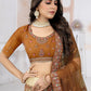 Lehenga Choli Net Mustard Embroidered Lehenga Choli