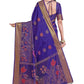 Classic Kanjivaram Silk Blue Zari Saree