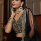 Lehenga Choli Net Black Sequins Lehenga Choli