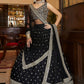 Lehenga Choli Net Black Sequins Lehenga Choli