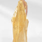 Contemporary Organza Yellow Zari Saree