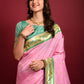 Trendy Saree Silk Pink Woven Saree