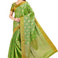 Classic Kanjivaram Silk Green Zari Saree