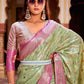 Classic Silk Tissue Green Weaving Saree