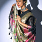 Contemporary Tussar Silk Black Woven Saree